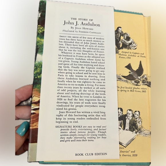 1954 Classics Lot of 3 The Story Of Mark Twain Clara Barton John J Audubon GUC - Picture 13 of 16